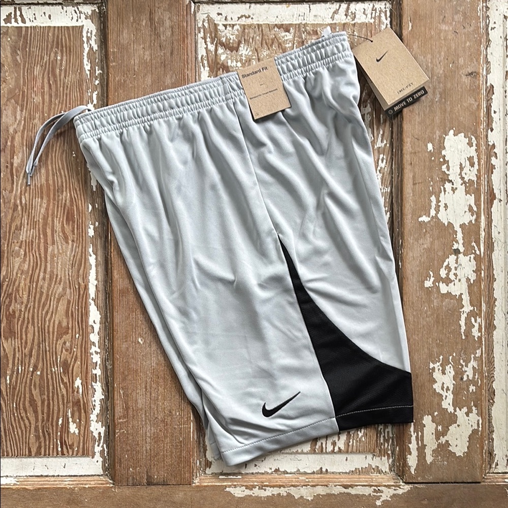 Nike FTBLL/SOCC Shorts - Light Gray and Black NEW
